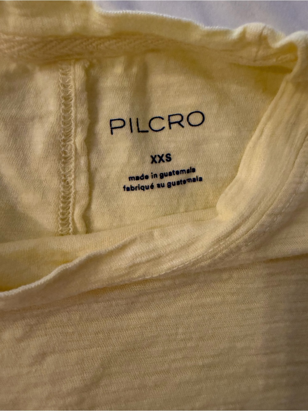 Pilcro Anthropologie Pale Yellow Crewneck Tee - Picture 4 of 6